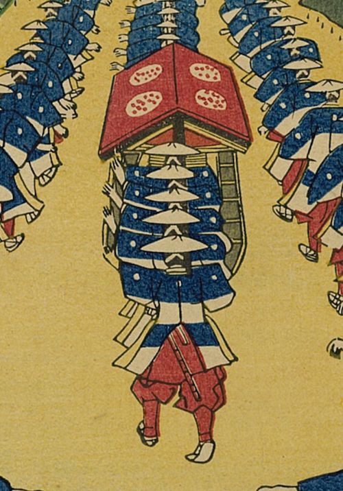 Utagawa Sadahide, estampe japonaise, ukiyo-e, "Namamugi" – Image 2