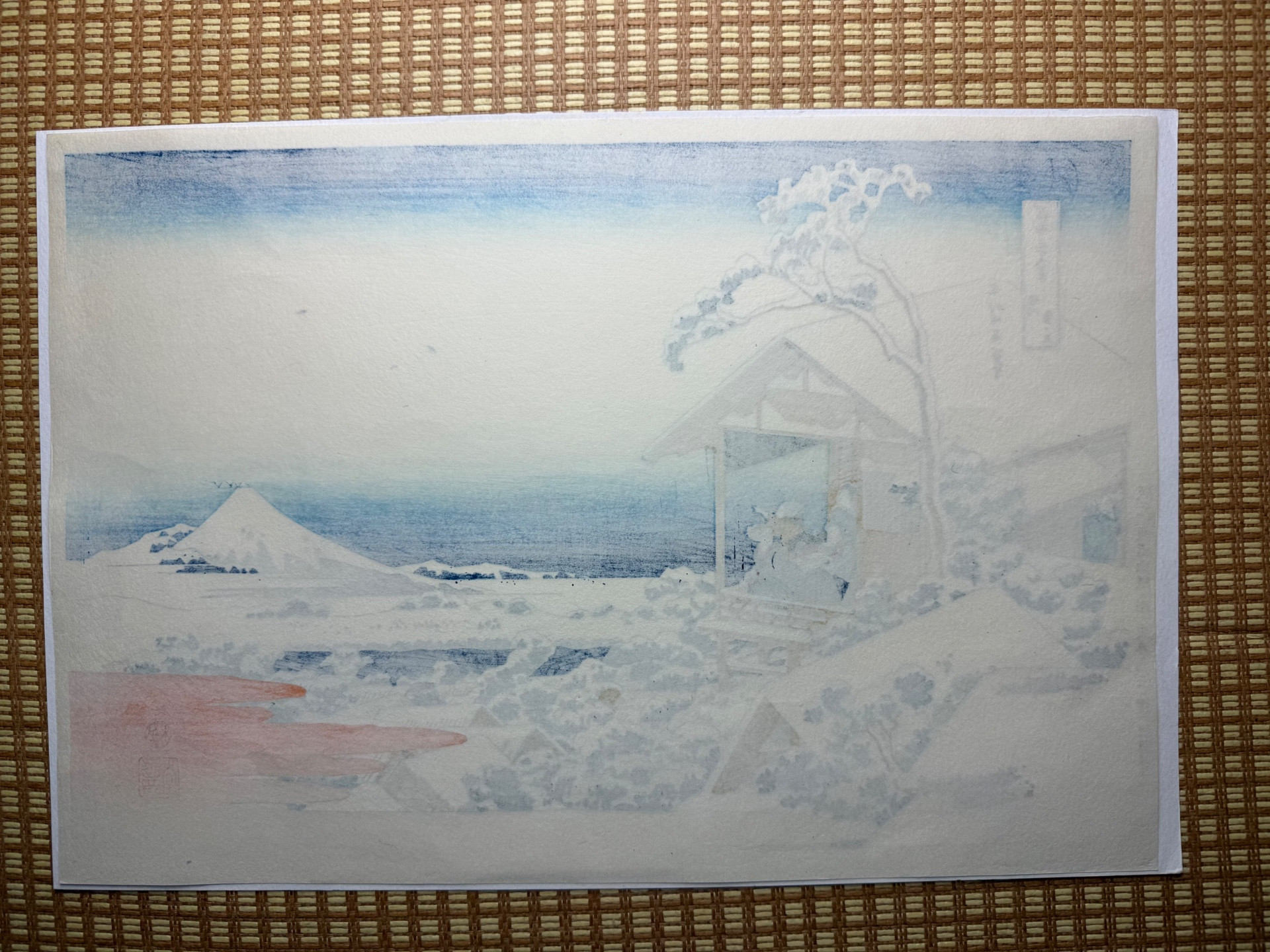 Katsushika Hokusai – Trente-six vues du mont Fuji, n°24 : Au matin après la neige à Koishikawa – Image 7