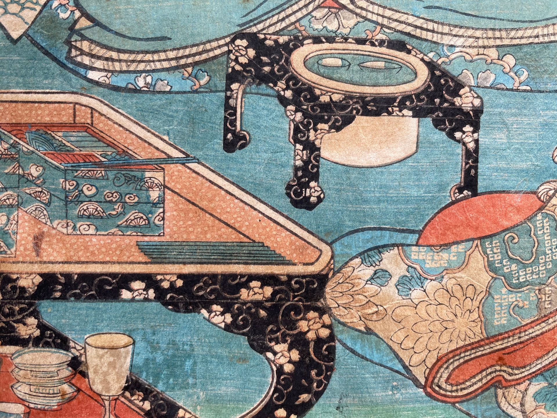 Utagawa Kunisada (Toyokuni iii) - Hina matsuri « Fête des poupées » Estampe japonaise, Ukiyo-e Edo – Image 2