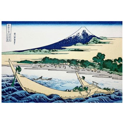 Katsushika Hokusai – La baie de Tago près d’Ejiri sur le Tōkaidō, d'après 36 vues du mont Fuji, n°28