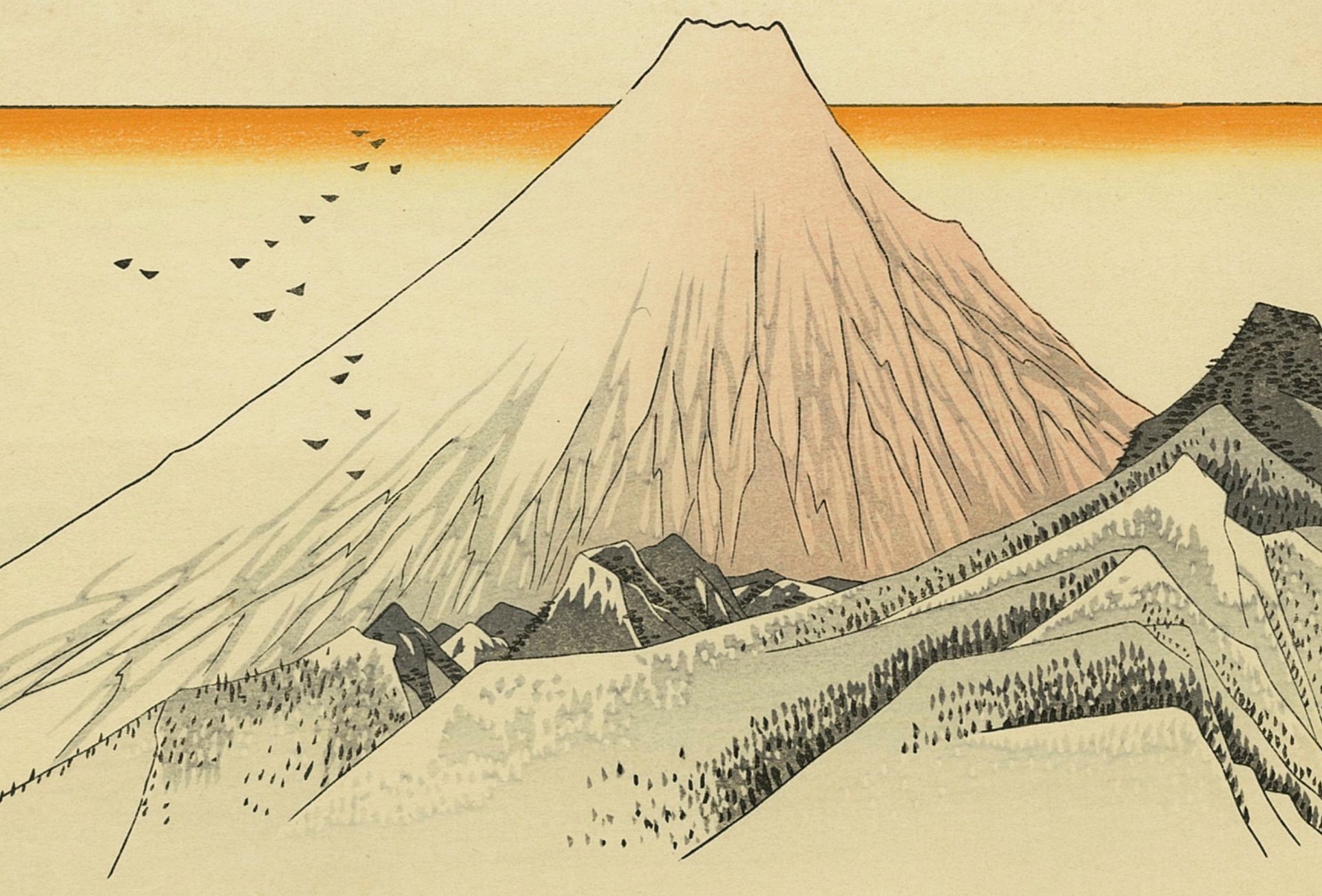 Utagawa Hiroshige, Hara-juku – d'après les Cinquante-trois stations du Tōkaidō, n°13 – Image 4