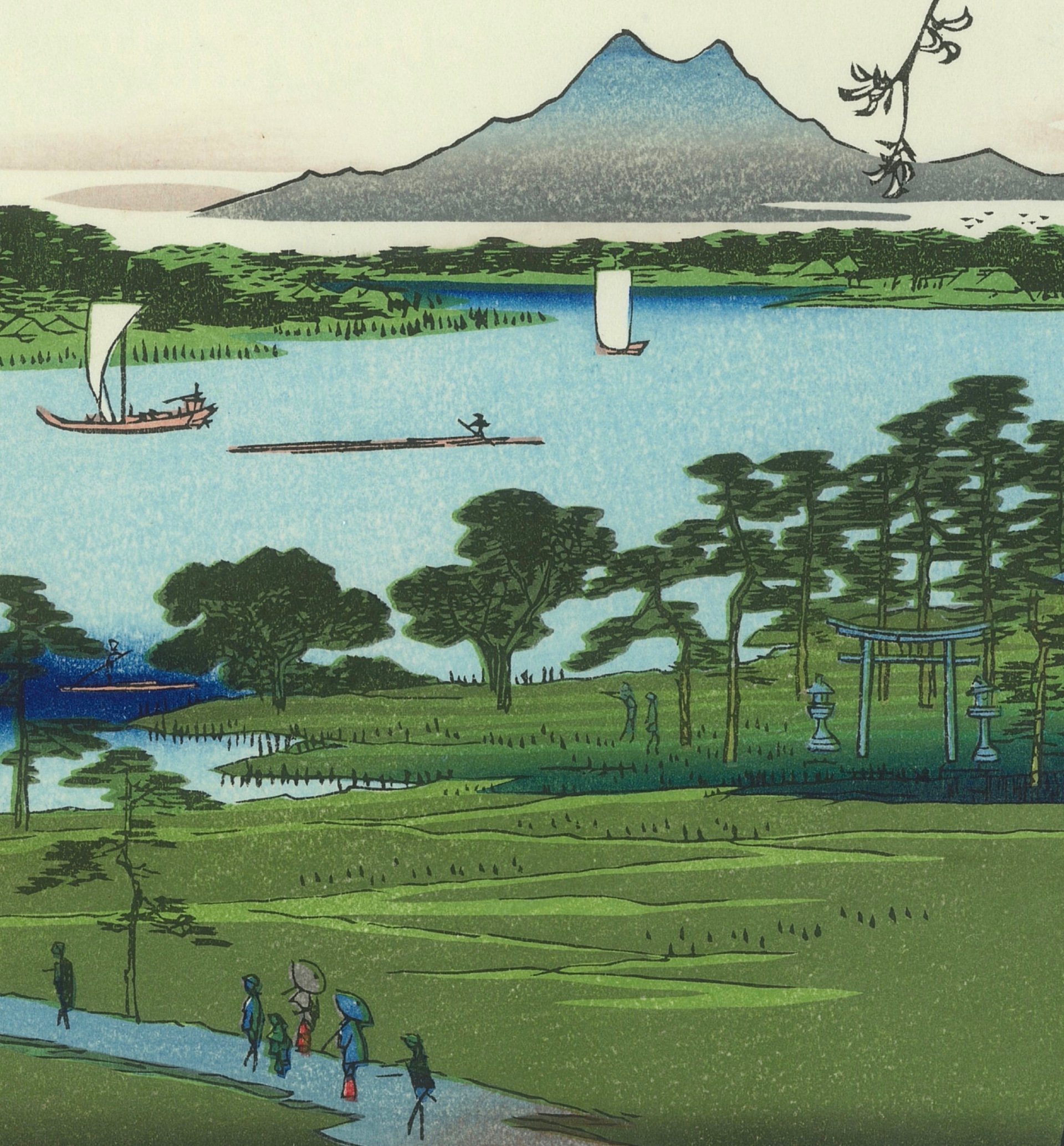 Hiroshige Utagawa, la rivière Sumida-gawa – d'après les Cent vues d'Edo, n°35 – Image 4