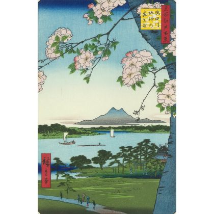 Hiroshige Utagawa, la rivière Sumida-gawa – d'après les Cent vues d'Edo, n°35